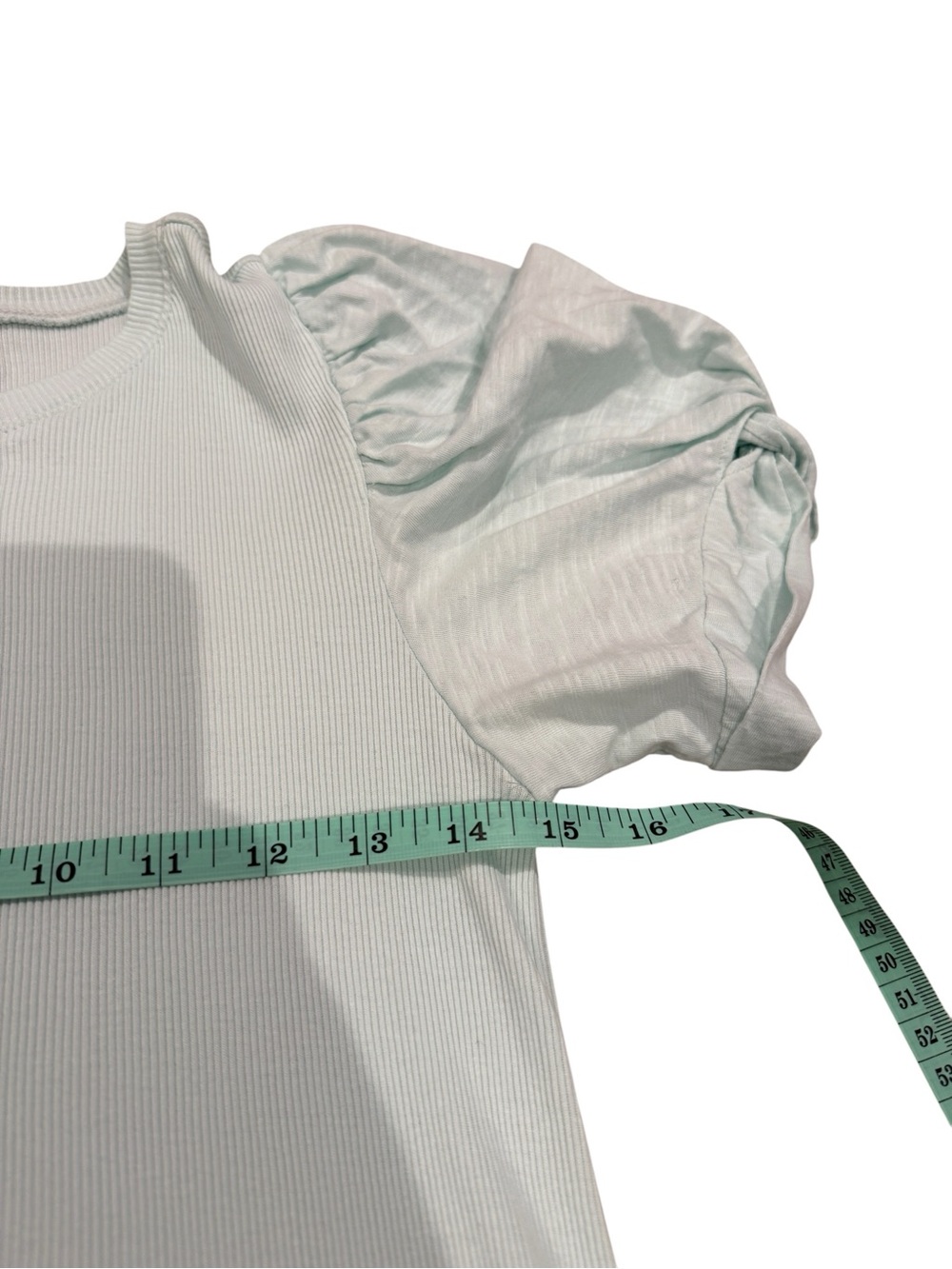 1.STATE Light Blue Ribbed Tee - Picture 3 of 7